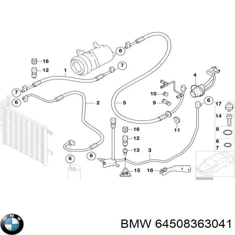 Comprar 64508363041 BMW Anillo de la tubería de admisión del silenciador