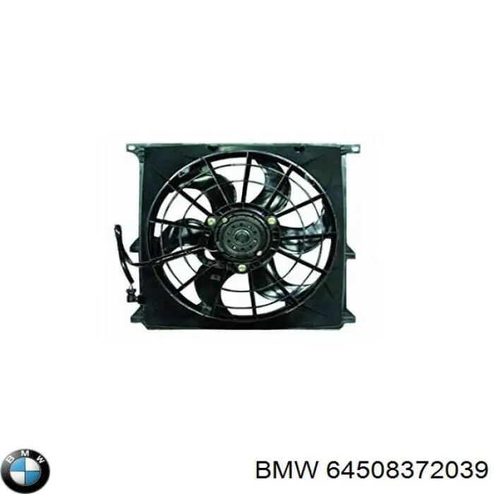 Comprar 64508372039 BMW Difusor del radiador del aire acondicionado con ventilador y motor