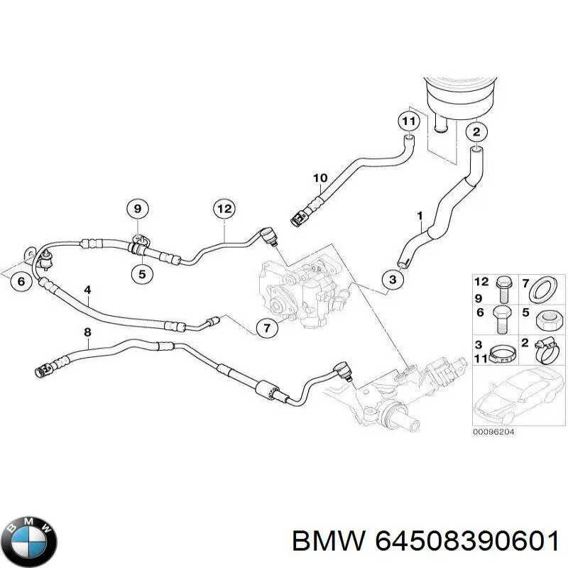 Anillo de sellado de tubería de aire acondicionado BMW 64508390601 precio, desde 2,00 EUR