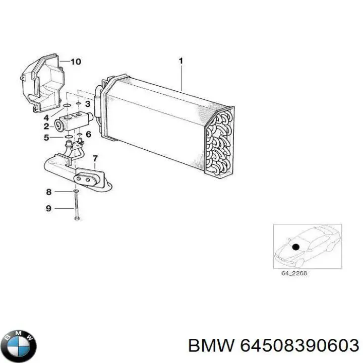 Anillo de sellado de tubería de aire acondicionado Bentley 8E0260749D