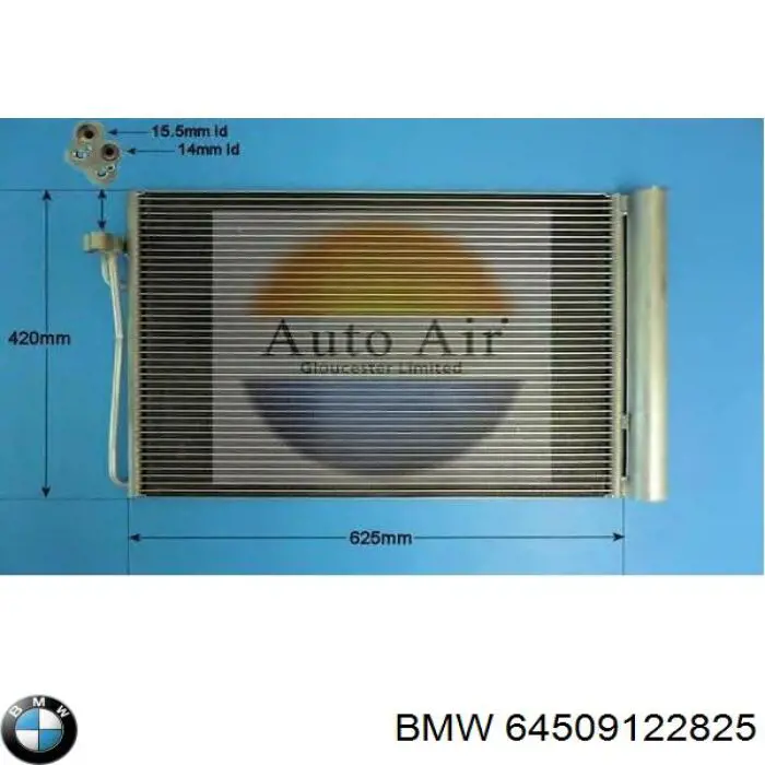 64509122825 BMW condensador aire acondicionado