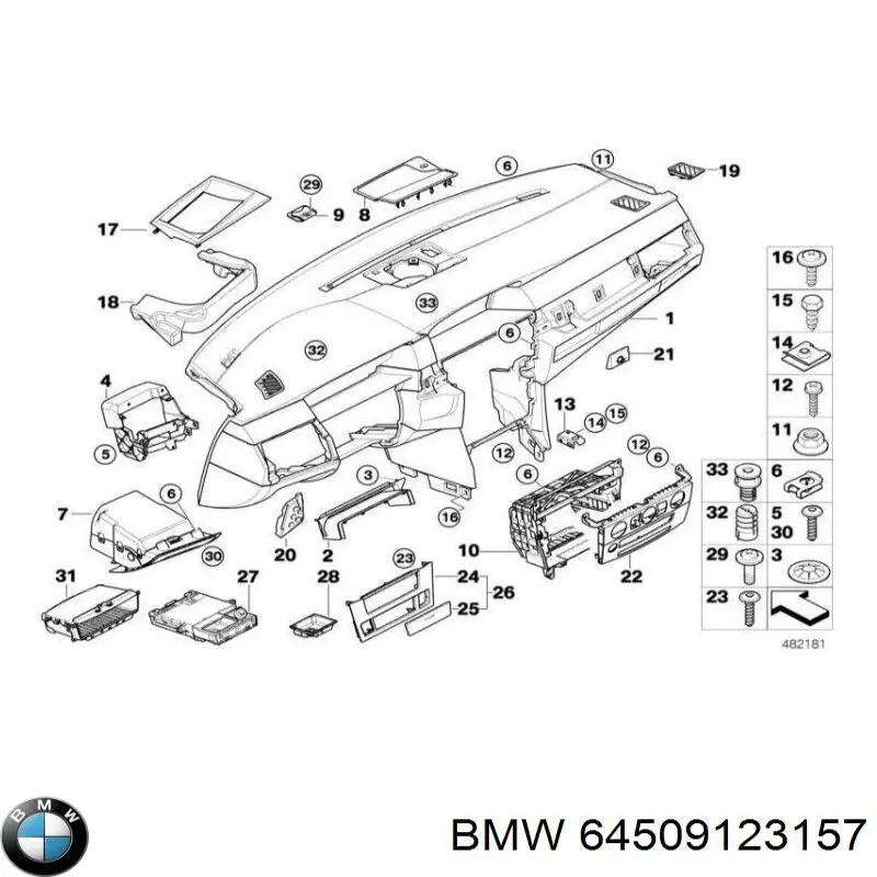 64509123157 BMW tuerca, colector de escape