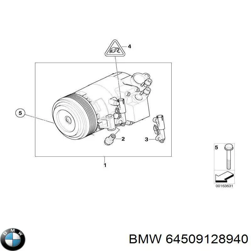 64509128940 BMW compresor de aire acondicionado
