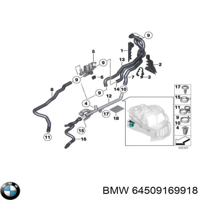  BMW 64509169918 precio, desde 39,42 EUR