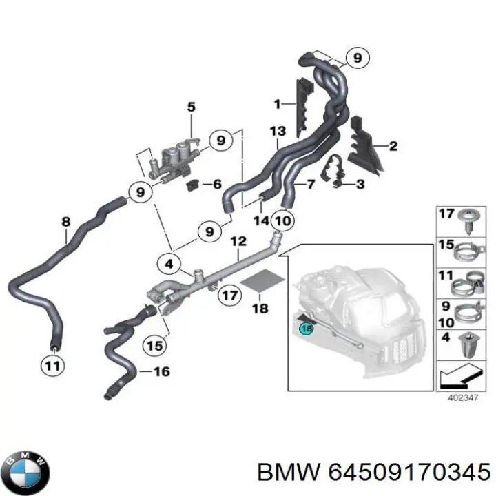64509170345 BMW 