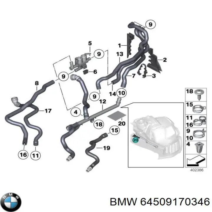  BMW 64509170346 precio, desde 55,31 EUR