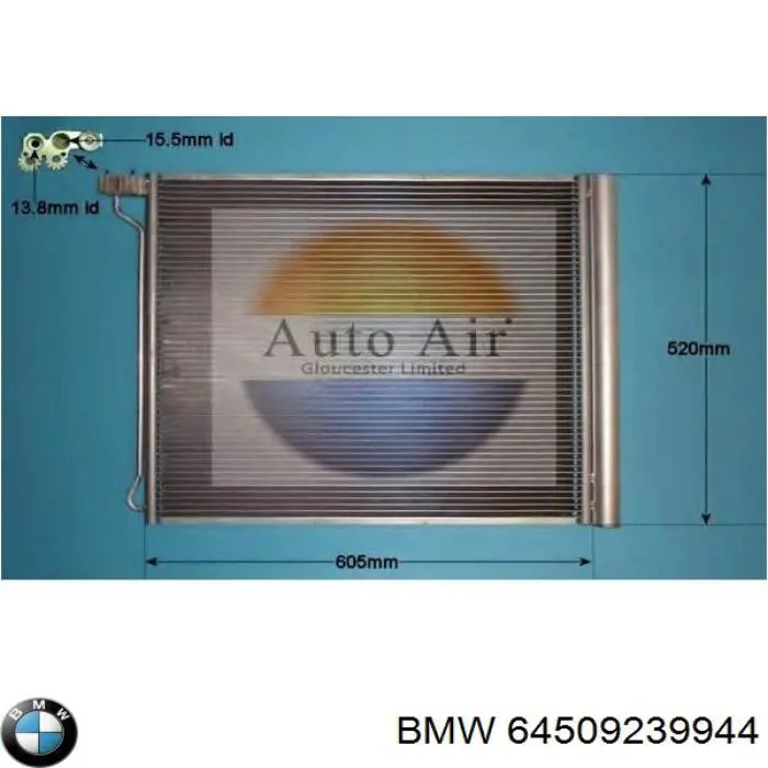 Condensador BMW 64509239944