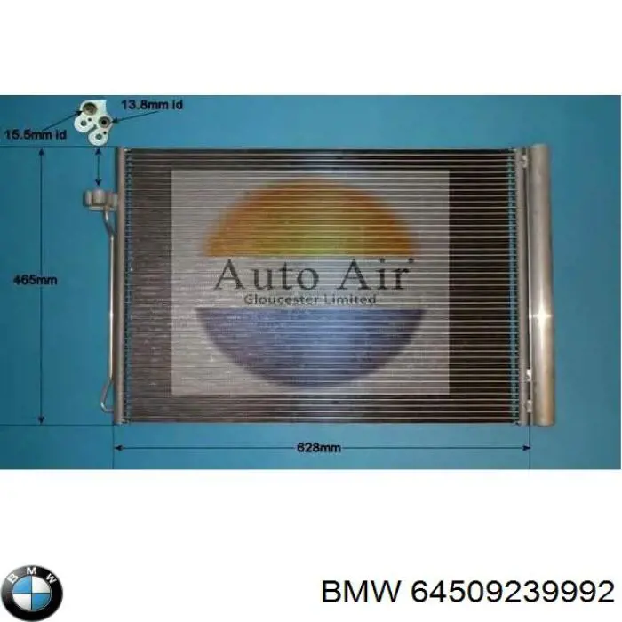 64509239992 BMW condensador aire acondicionado