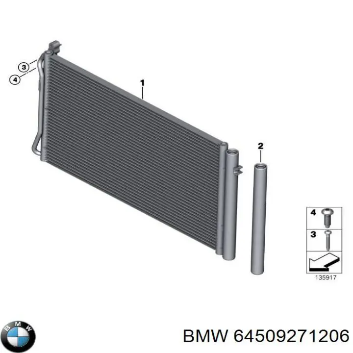 Aire acondicionado capacitor BMW 64509271206 precio, desde 107,18 EUR