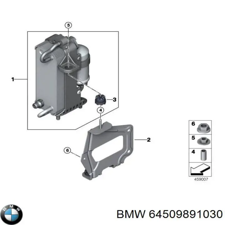 Comprar 64509891030 BMW Condensador de aire acondicionado