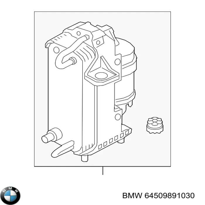 Condensador aire acondicionado 64509891030 BMW
