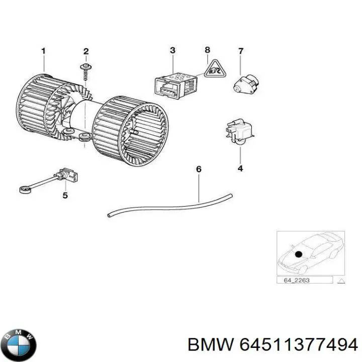 64511377494 BMW 