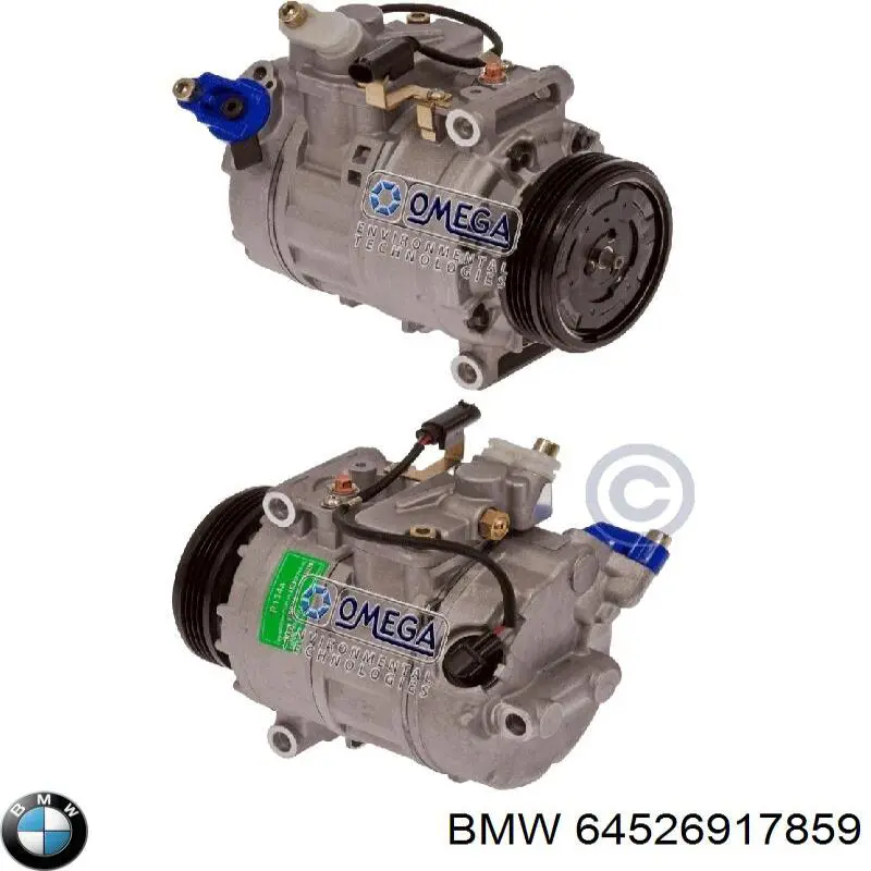 Compresor de aire acondicionado 64526917859 BMW