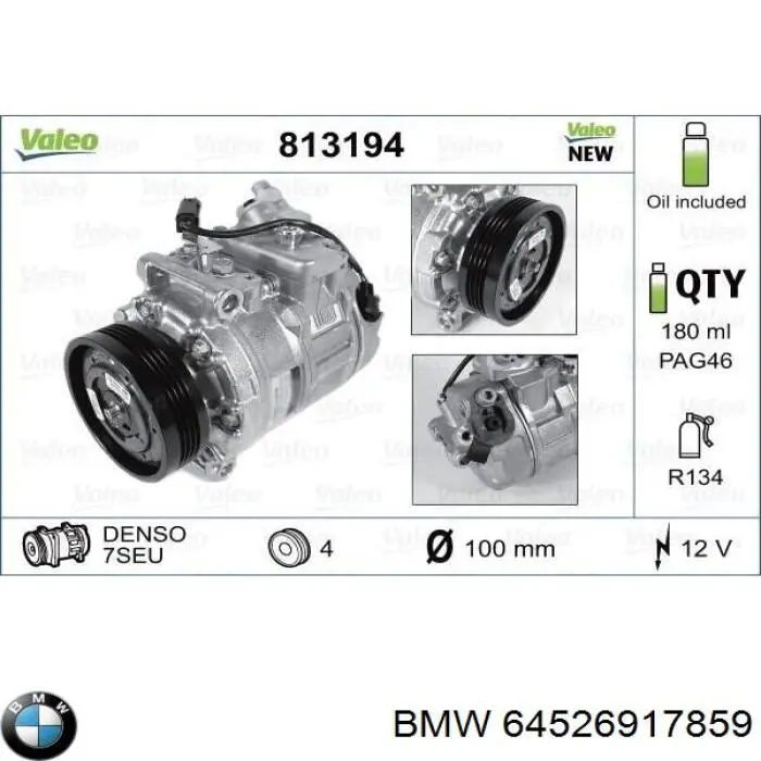 64526917859 BMW Compresor climatizador