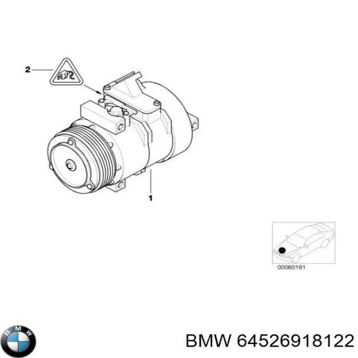 Compresor ac BMW 64526918122 precio, desde 165,53 EUR