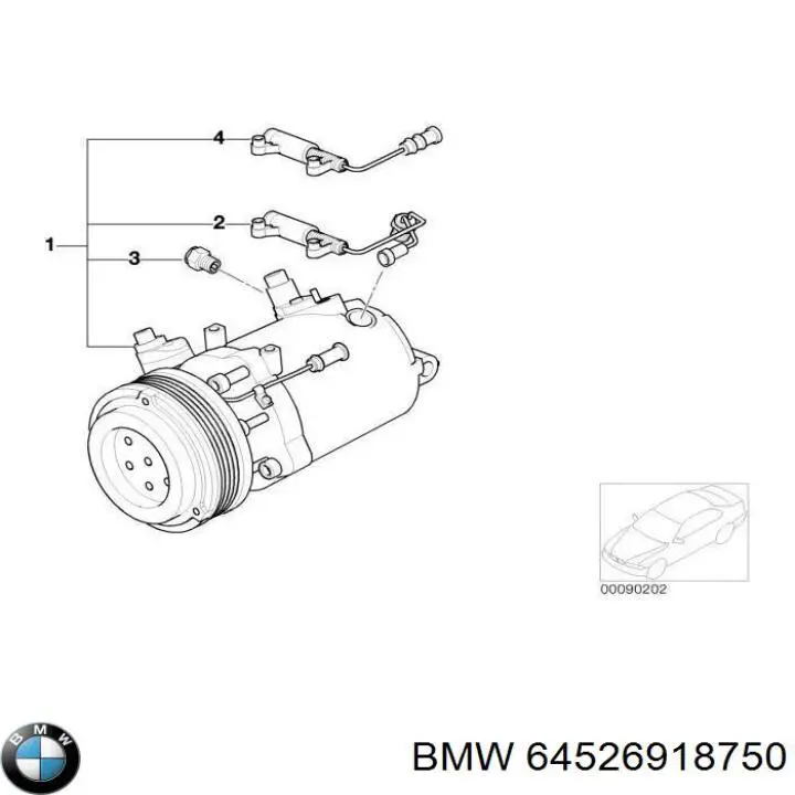 Comprar 64526918750 BMW Compresor de aire acondicionado coche