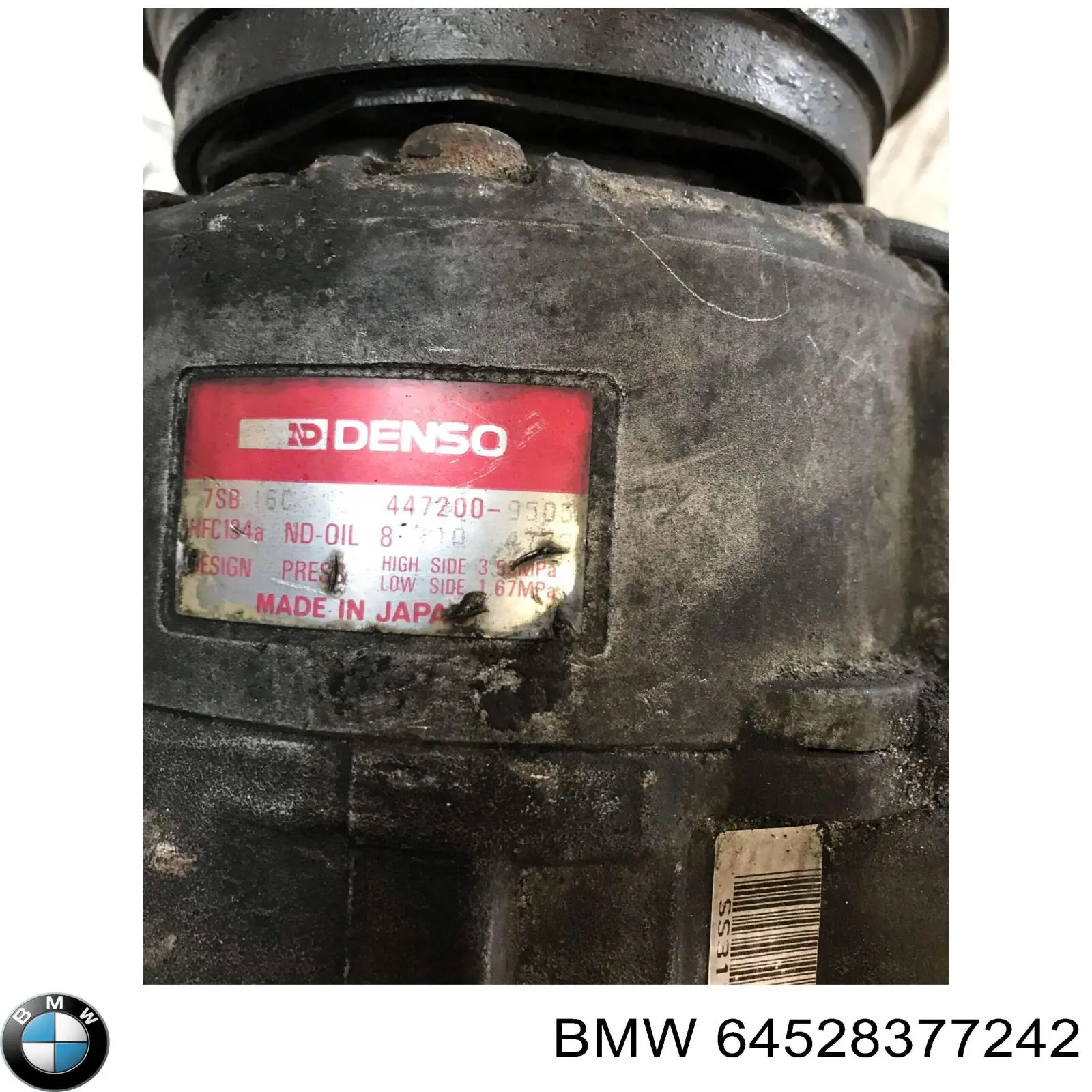 Compresor de aire acondicionado 4472009791 BMW