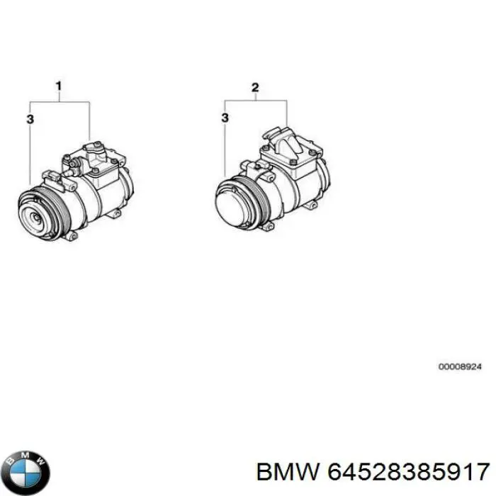 64528385917 BMW compresor de aire acondicionado