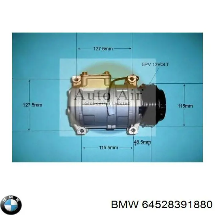 64528391880 BMW compresor de aire acondicionado