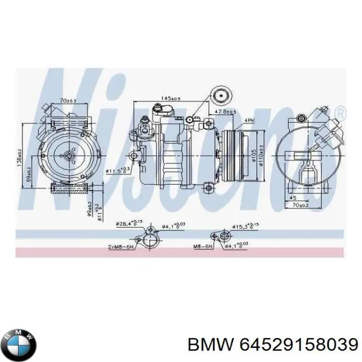 Comprar 64529158039 BMW Compresor de aire acondicionado coche