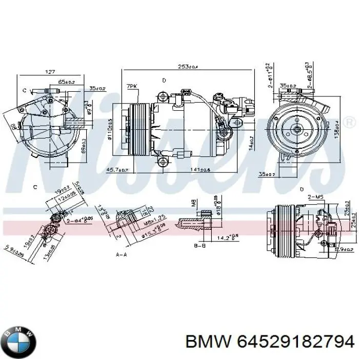 Comprar A41011B10002 BMW Compresor de aire acondicionado coche