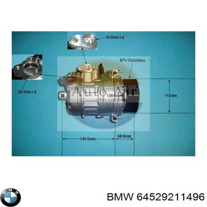 Compresor ac BMW 64529211496 precio, desde 388,67 EUR
