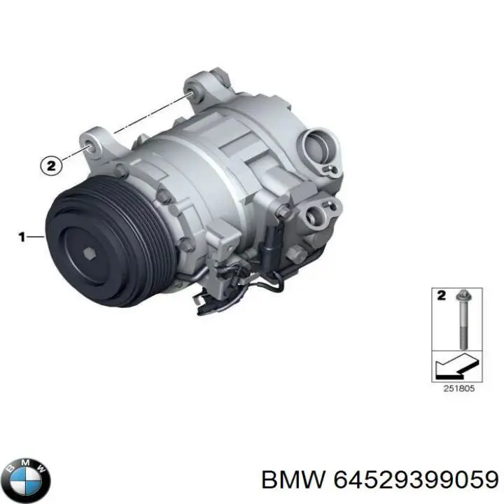 Comprar 64529399059 BMW Compresor de aire acondicionado coche