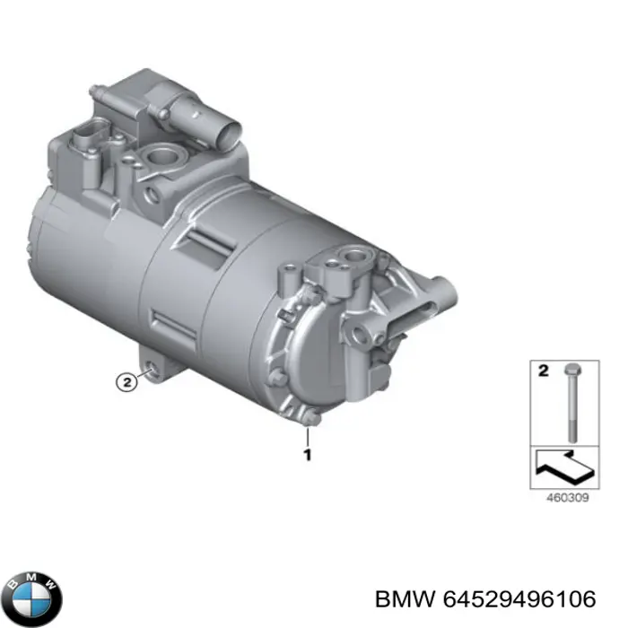 64529496106 BMW compresor de aire acondicionado