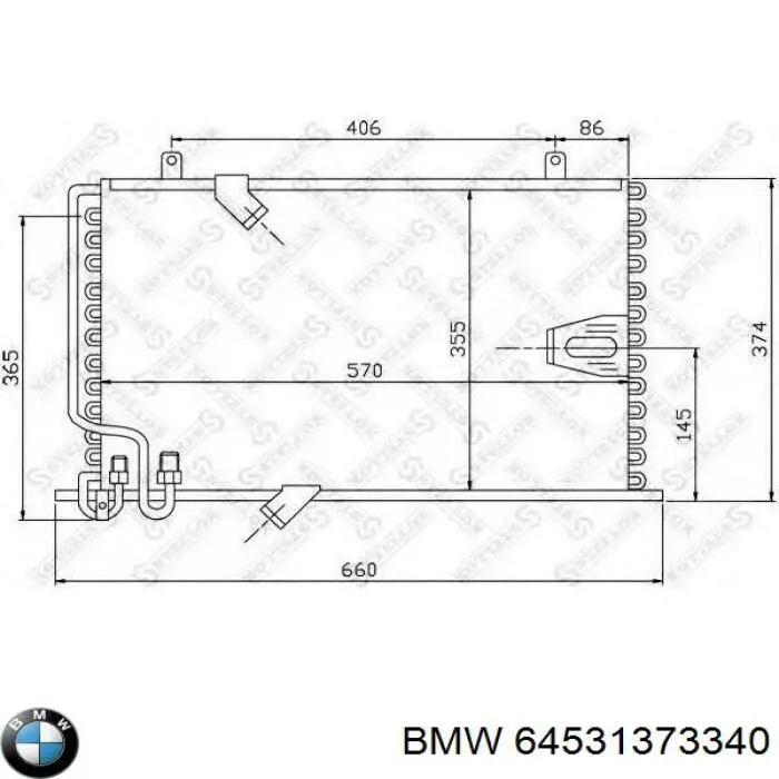 Aire acondicionado capacitor BMW 5 sedán (E28) (1980 - 1990) precio, desde 160,31 EUR