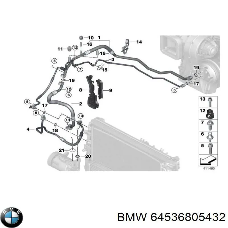 64536805432 BMW