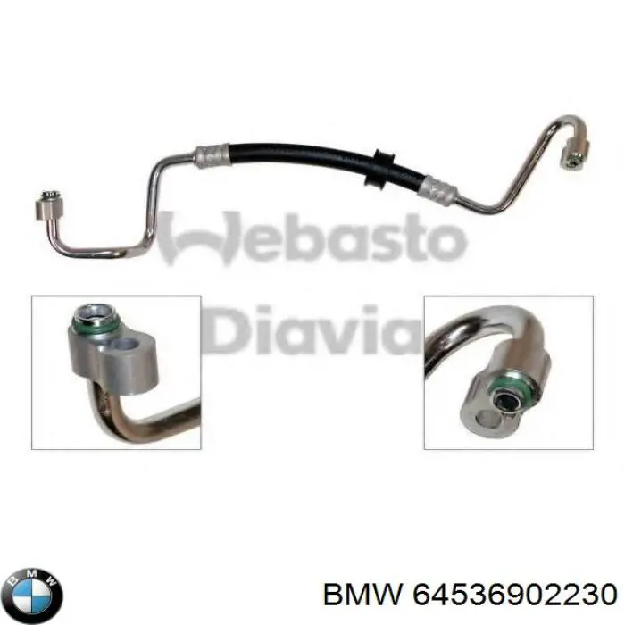 Comprar 64536902230 BMW Manguera de aire acondicionado de compresor al condensador