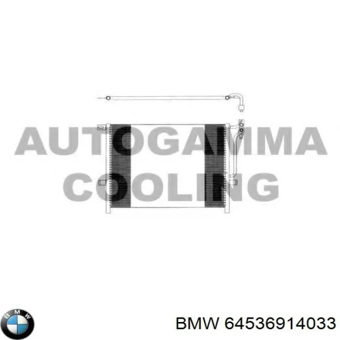 6914033 BMW condensador aire acondicionado