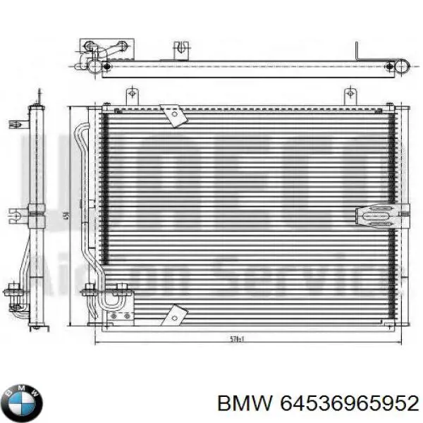 Comprar 64536965952 BMW Condensador de aire acondicionado