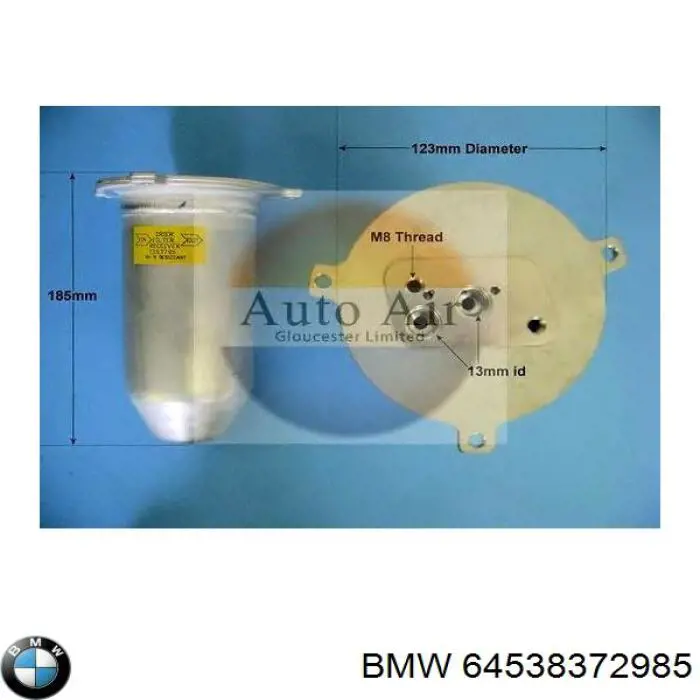Filtro deshidratador aire acondicionado BMW 64538372985 precio, desde 31,13 EUR