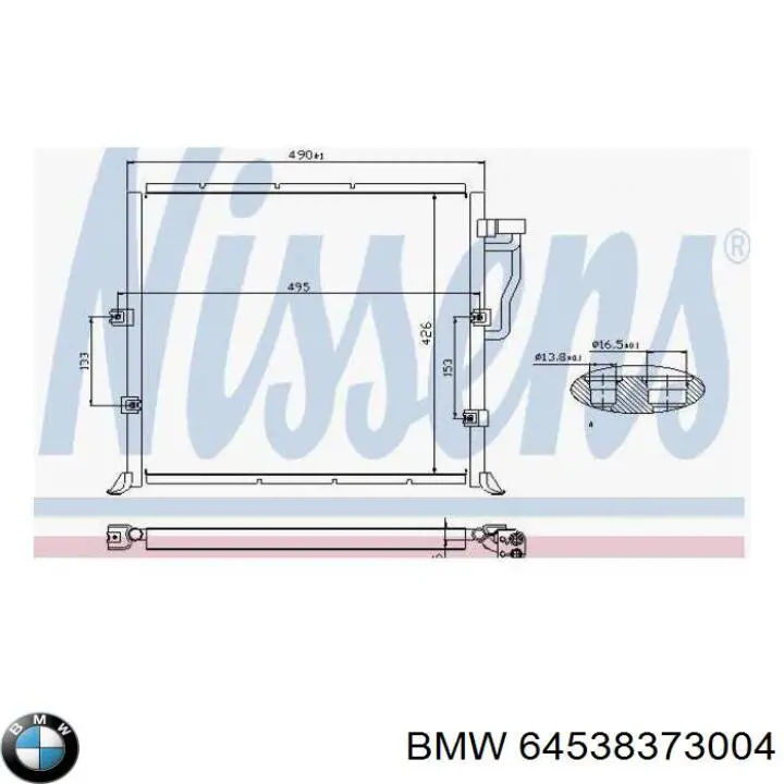 Condensador BMW 64538373004