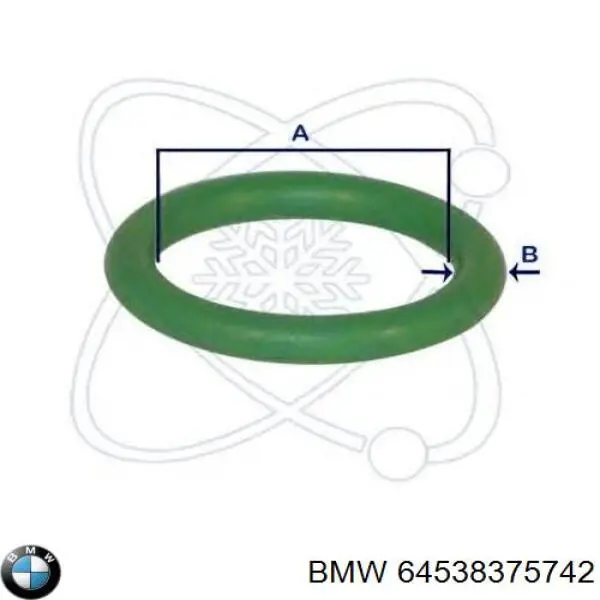 Anillo de sellado de tubería de aire acondicionado para BMW 3 (E90)