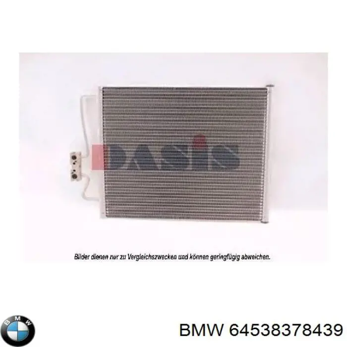 64538378439 BMW condensador aire acondicionado