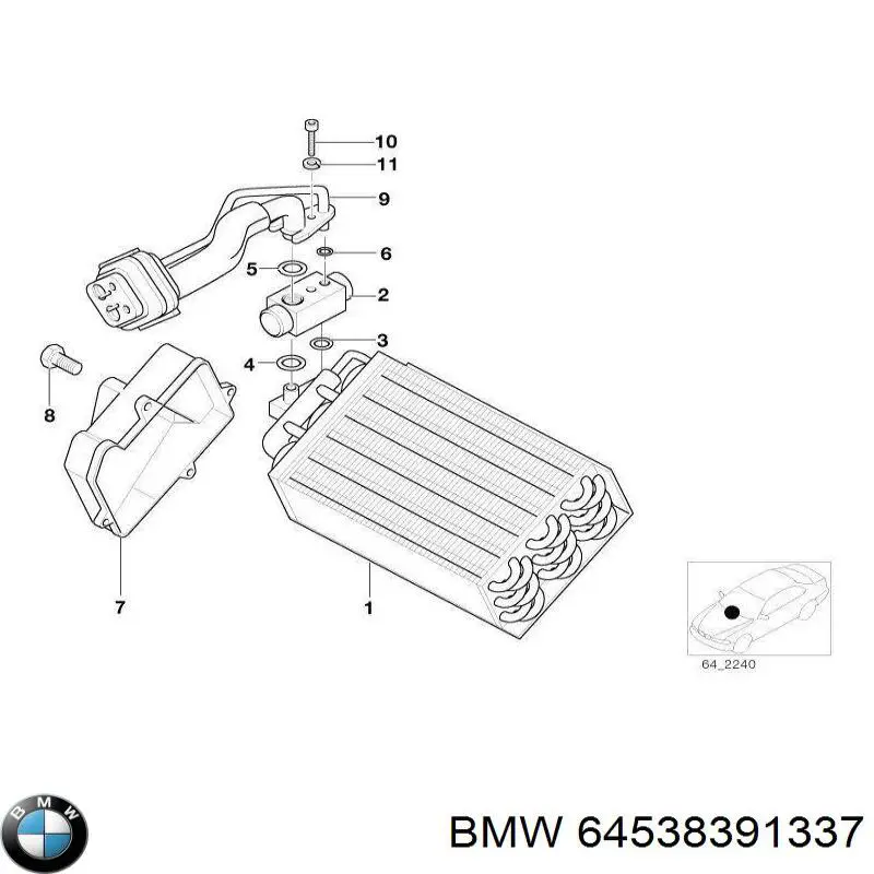 Comprar 64538391337 BMW Manguera de aire acondicionado de compresor al condensador