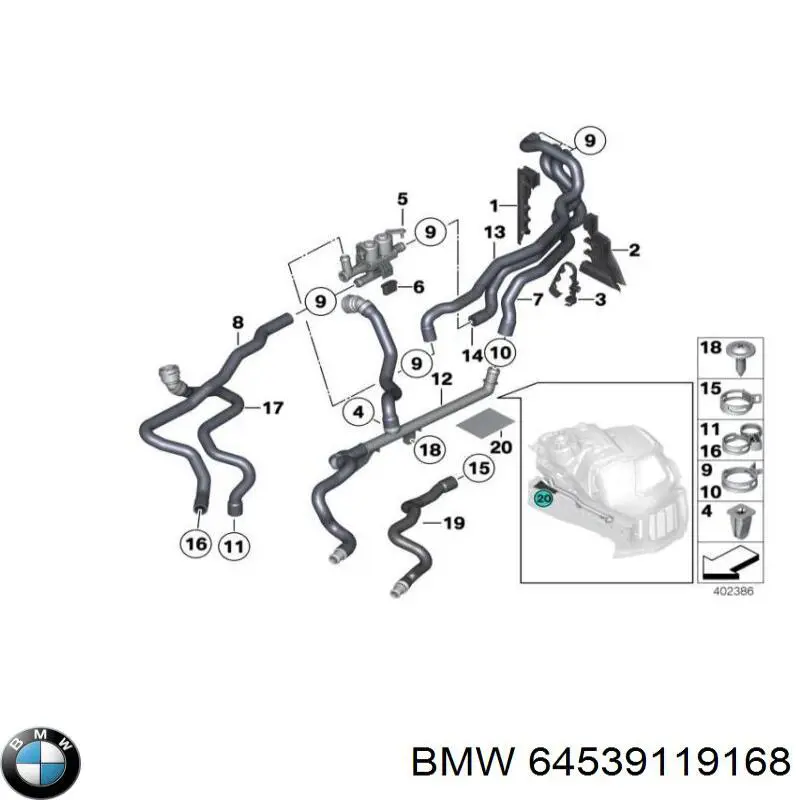  BMW 64539119168
