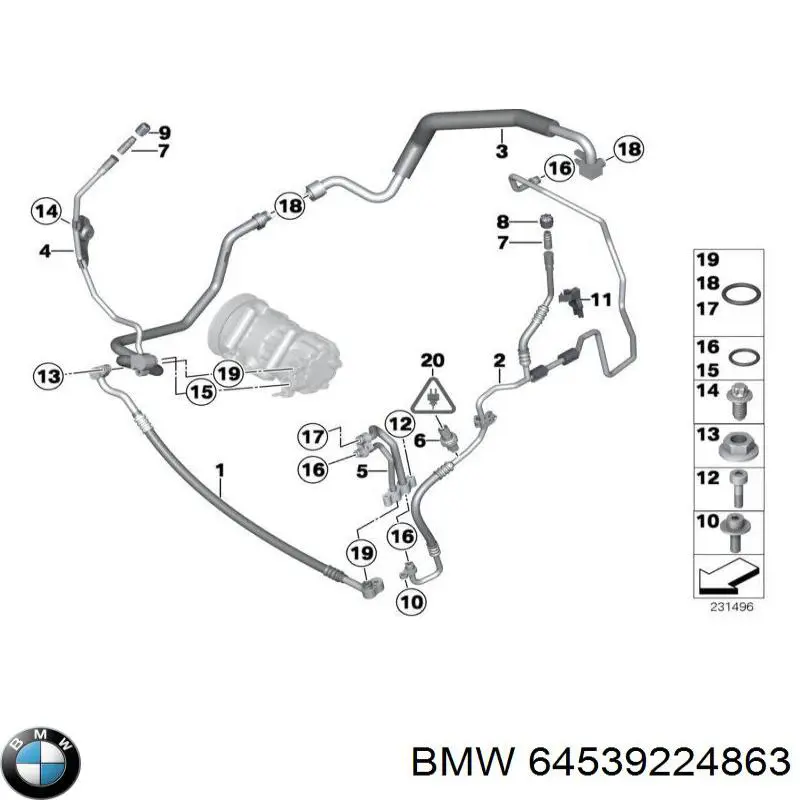  BMW 64539224863 precio, desde 66,22 EUR