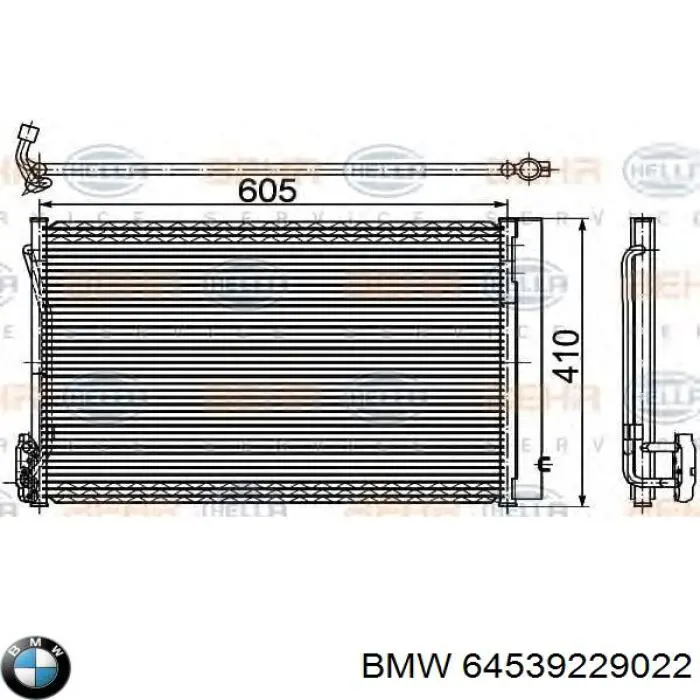 64539229022 BMW condensador aire acondicionado