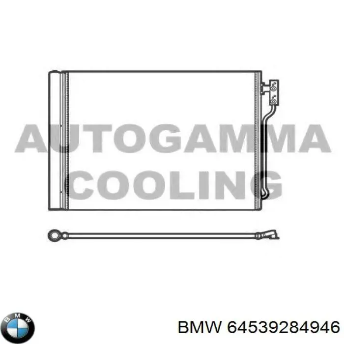 64539284946 BMW condensador aire acondicionado