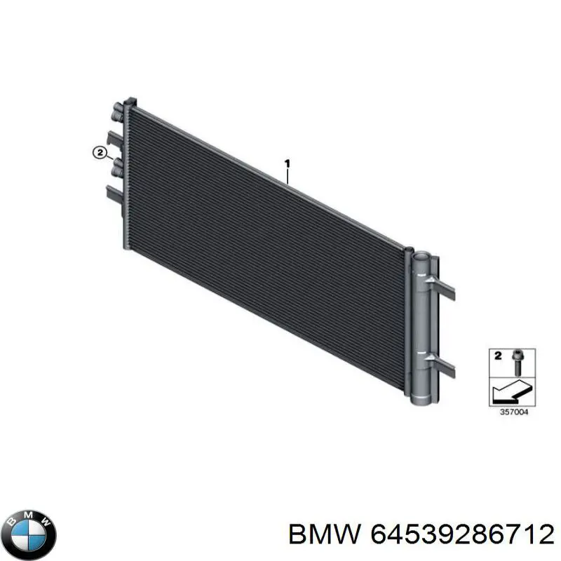 64539286712 BMW condensador aire acondicionado