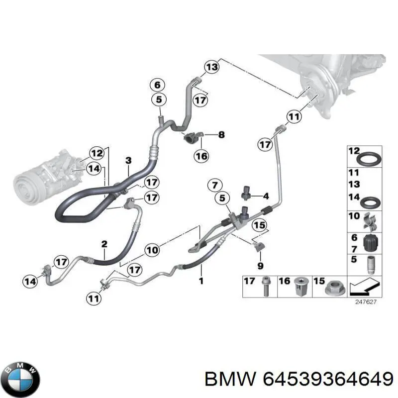  BMW 64539364649 precio, desde 142,30 EUR