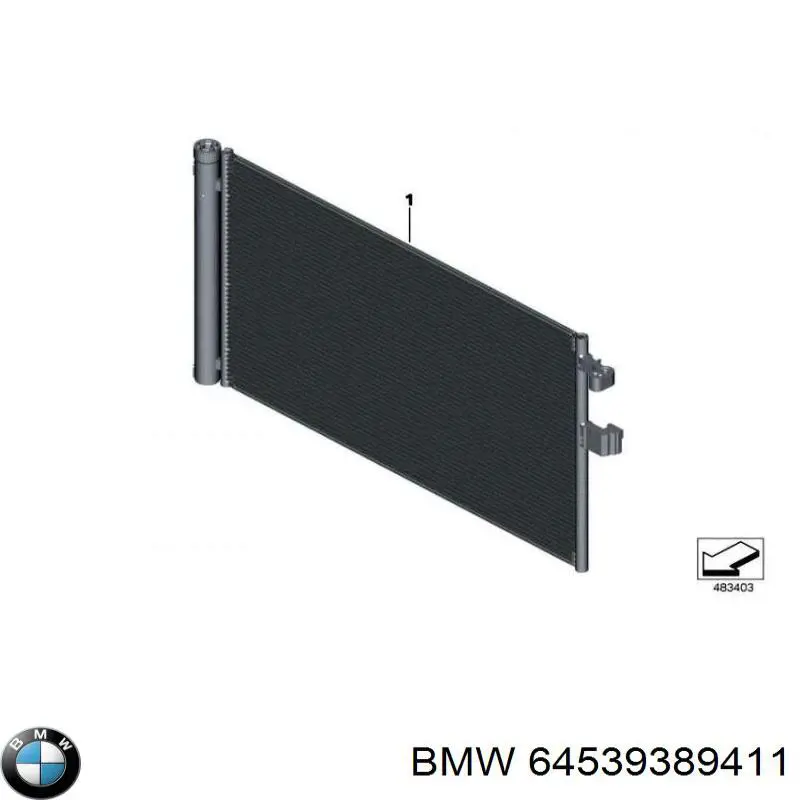 Aire acondicionado capacitor BMW 64539389411 precio, desde 125,72 EUR