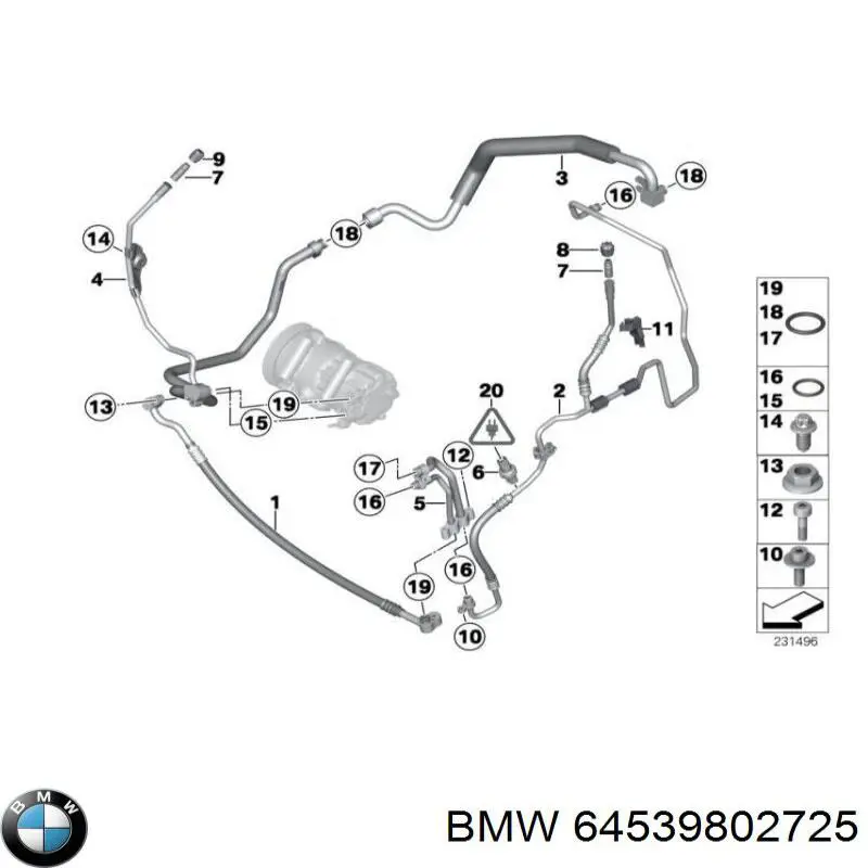  BMW 64539802725 precio, desde 90,69 EUR