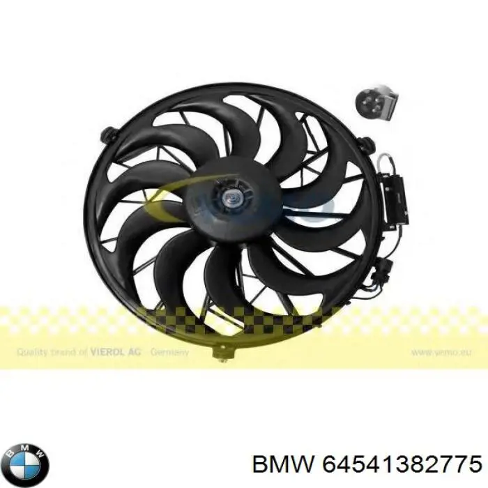 64541382775 BMW ventilador para radiador de aire acondicionado