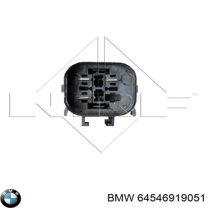 64546919051 BMW difusor de radiador, aire acondicionado, completo con motor y rodete