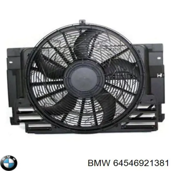 Comprar 64546921381 BMW Difusor del radiador del aire acondicionado con ventilador y motor
