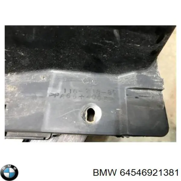 Difusor del radiador del aire acondicionado con ventilador y motor 64546921381 BMW